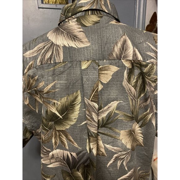David Taylor Hawaiian Shirt Mens Large Beach Tropical Short Sleeve Button Down - Picture 7 of 15